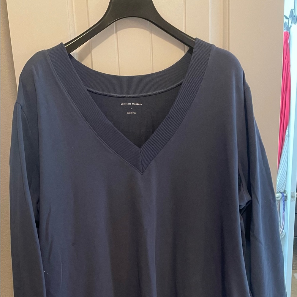 A comfy Universal Standard Sweatshirt Dress!